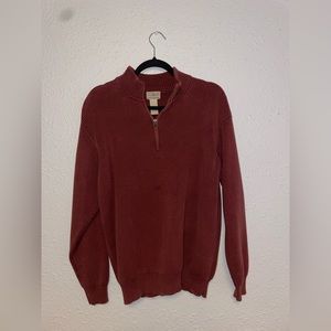 L.L. Bean Mens vintage half zip - tall